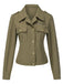 [Prévente] Veste chemise verte militaire à col à revers années 1950