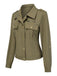 [Prévente] Veste chemise verte militaire à col à revers années 1950
