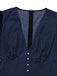 [Prévente] Combinaison bleue marine à pois et col en V années 1930