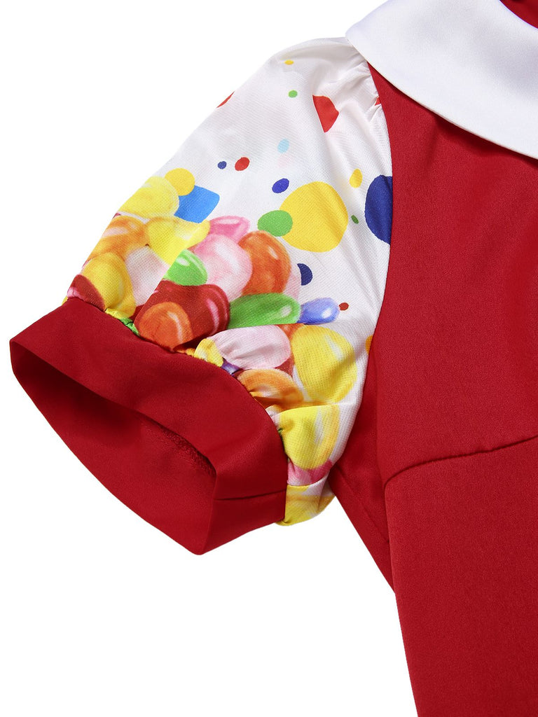 [Prévente] Robe bulle colorée distributeur de chewing-gum années 1950
