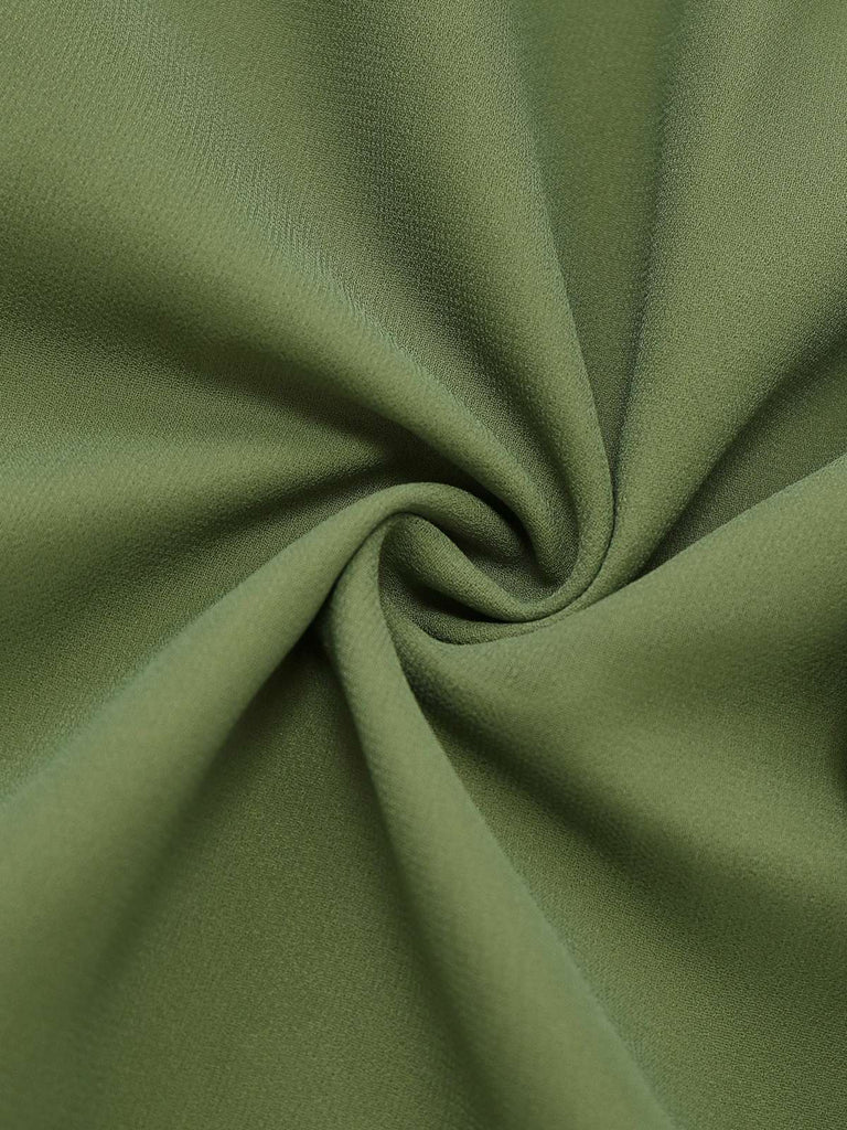 [Prévente] Robe verte et or transparente à manches cloche années 1970