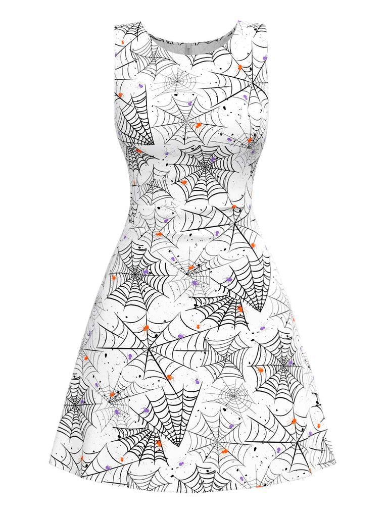 [Prévente] Robe noire et blanche toile d'araignée nnées 1960