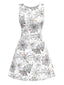 [Prévente] Robe noire et blanche toile d'araignée nnées 1960