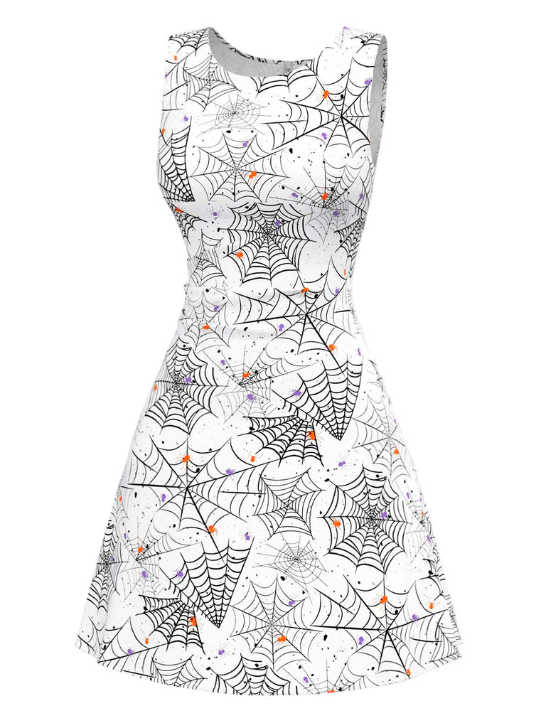 [Prévente] Robe noire et blanche toile d'araignée nnées 1960