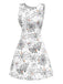 [Prévente] Robe noire et blanche toile d'araignée nnées 1960
