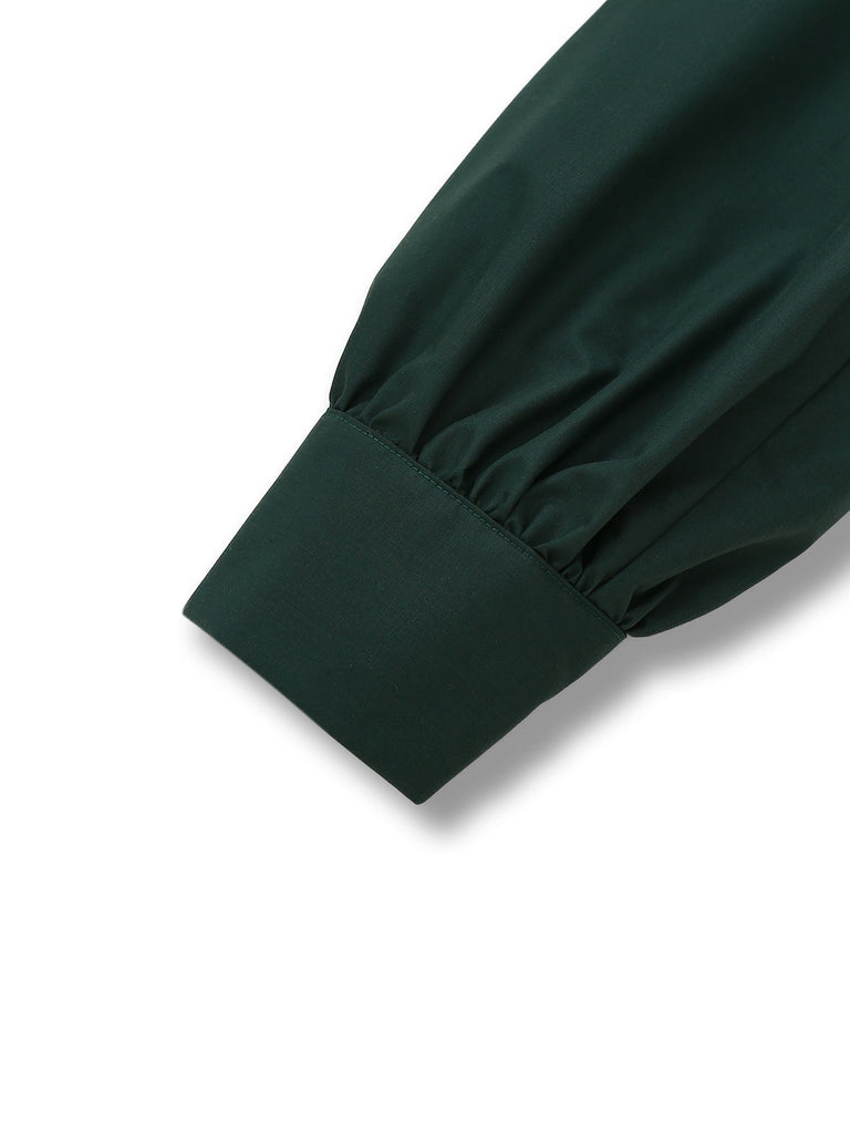 [Pré-vente] 2PCS Chemisier vert gilet tricoté années 1960