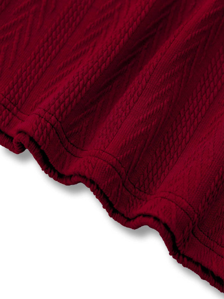 [Prévente] 2PCS Pull en maille à épaules dénudées et jupe années 1950