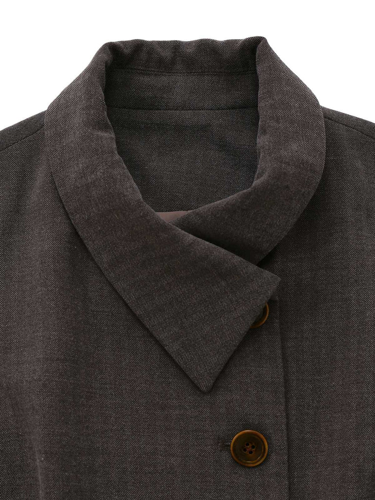 [Prévente] Veste à revers avec cape amovible et ceinturée années 1940