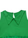 Ensemble de robe à volants vert sapin de Noël des années 1950