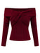 [Prévente] 2PCS hauts torsadés en maille et jupe plissée rouge et gris des années 60