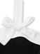 [Pré-vente] Robe noire en velours avec nœud années 50