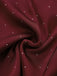 Robe bordeaux en satin et strass épaules dénudées années 1960