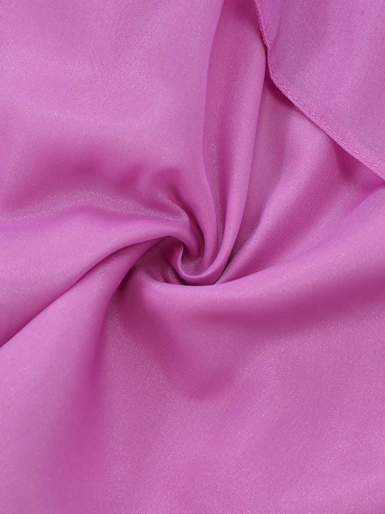 [Prévente] Robe rose à sequins à fines bretelles et nœud années 1950