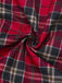 [Prévente] Robe rouge en velours à carreaux avec nœud années 50