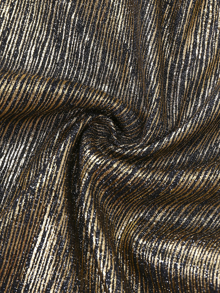 [Prévente] Combinaison col chemise motif petits fleur manches cloche dorée années 80