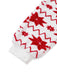 Combinaison pyjama à capuche en flanelle rouge imprimé Noël des années 1980