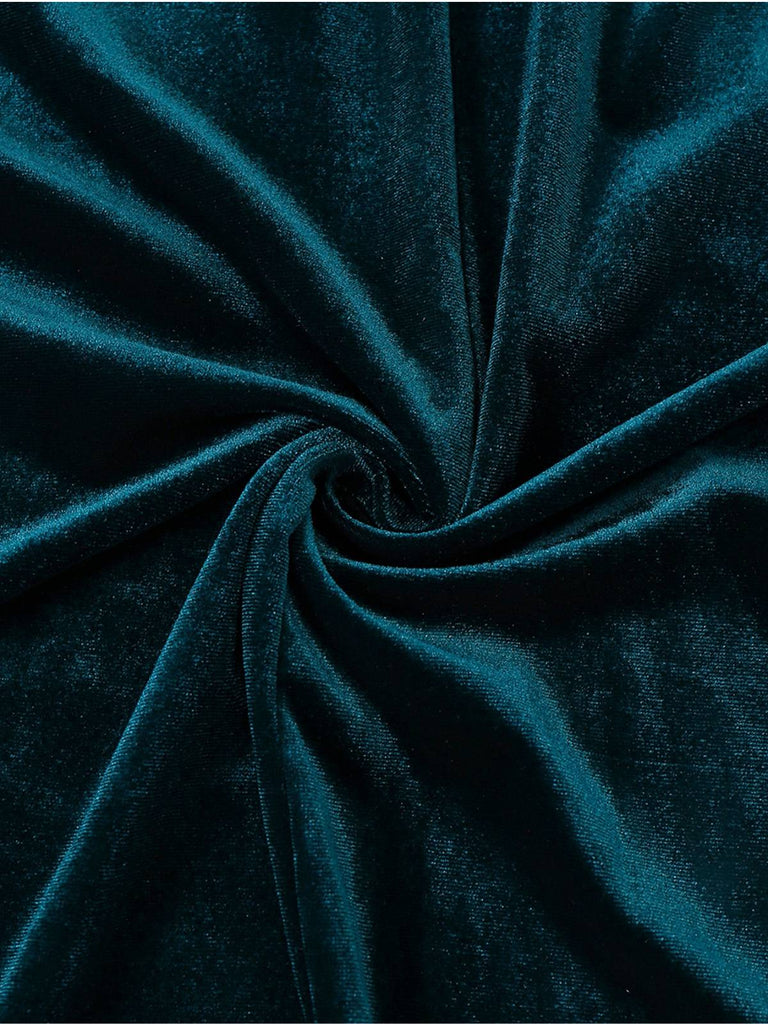 Blazer croisé en velours uni des années 1980