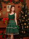 [Prévente] Robe en maille verte avec nœud en forme de sapin de Noël années 1950