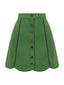 [Prévente] Jupe à ourlet festonné verte unie années 60