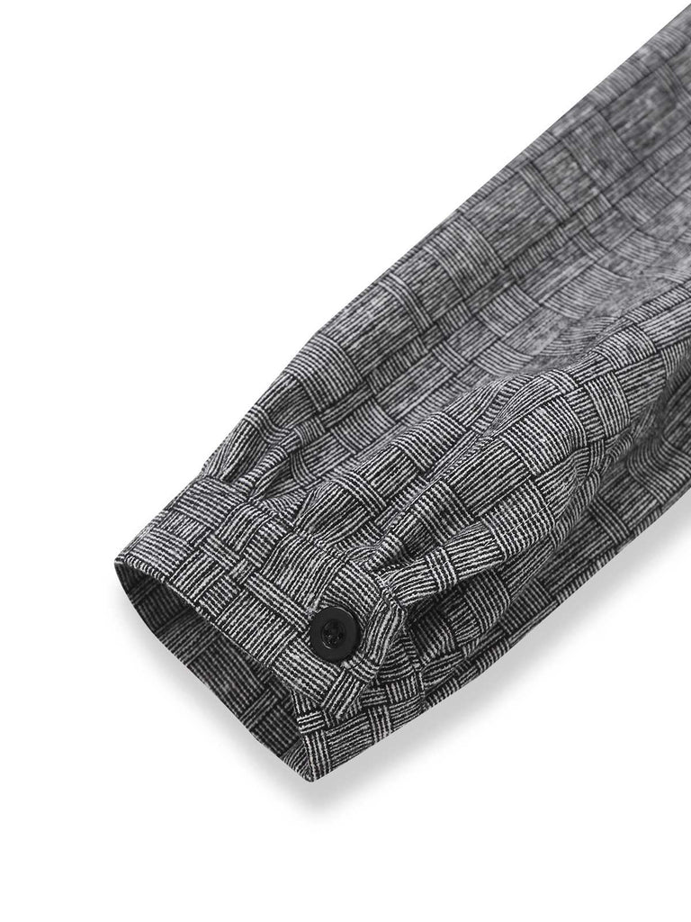 [Prévente] Robe crayon boutonnée à col montant et manches bouffantes des années 1960