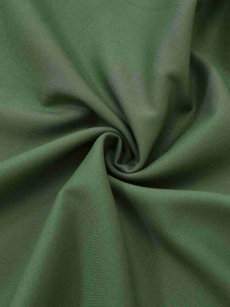 [Prévente] Robe plissée beige et verte en maille épaules dénudées années 50