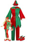 Ensemble de costume d'elfe de Noël rouge des années 1950