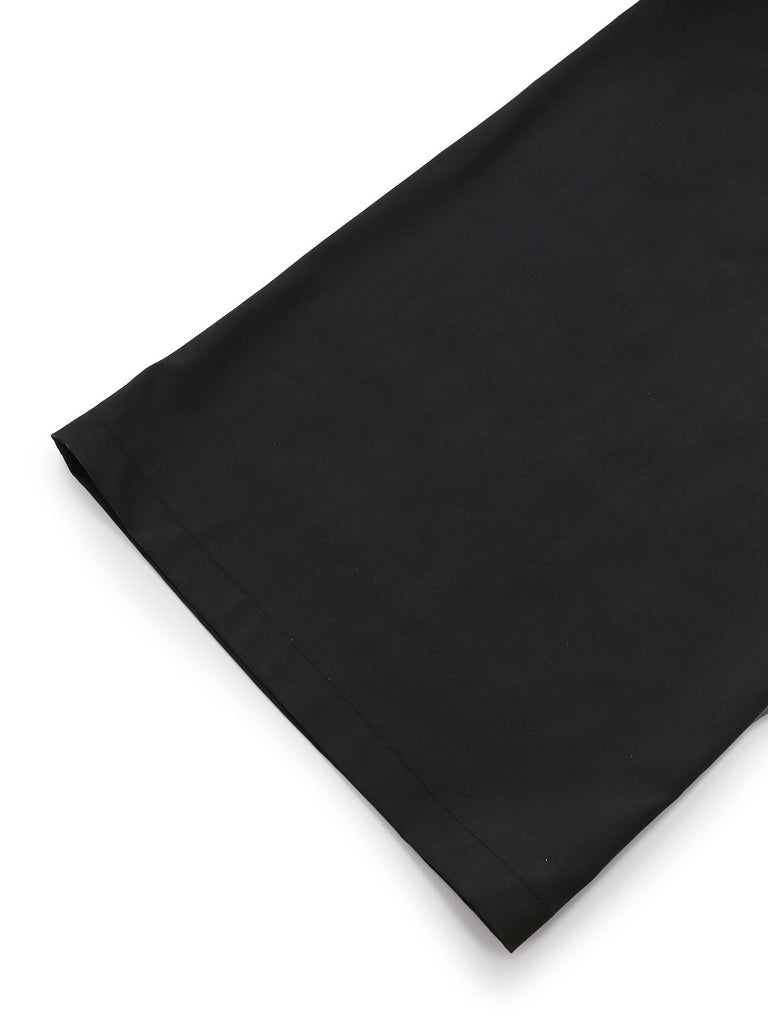 [Prévente] Combinaison bustier noire fleurs brodées style années 60