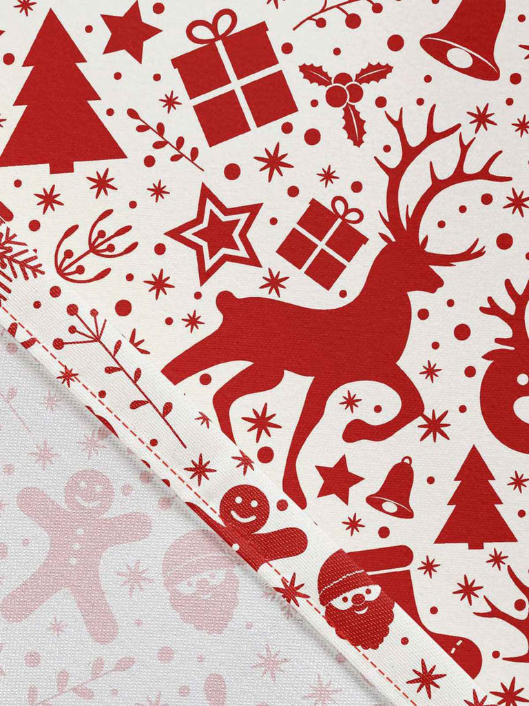 Robe de Noël tartan à ourlet asymétrique bordé de fourrure des années 1950