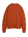 Gilet orange à col en V et broderie d'étoiles années 1940