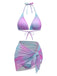 Bikini Dos Nu Ombré et Cache-Maillot Y2K 2000s