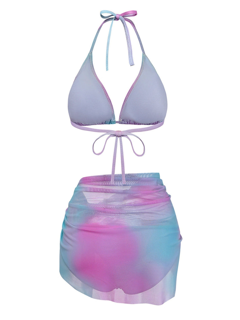 Bikini Dos Nu Ombré et Cache-Maillot Y2K 2000s