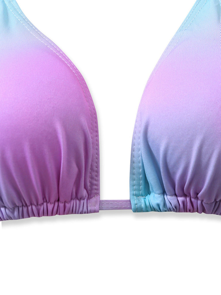 Bikini Dos Nu Ombré et Cache-Maillot Y2K 2000s