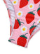 Plissé Tummy Control Fraise Maillot de Bain Une Pièce Années 1950 6