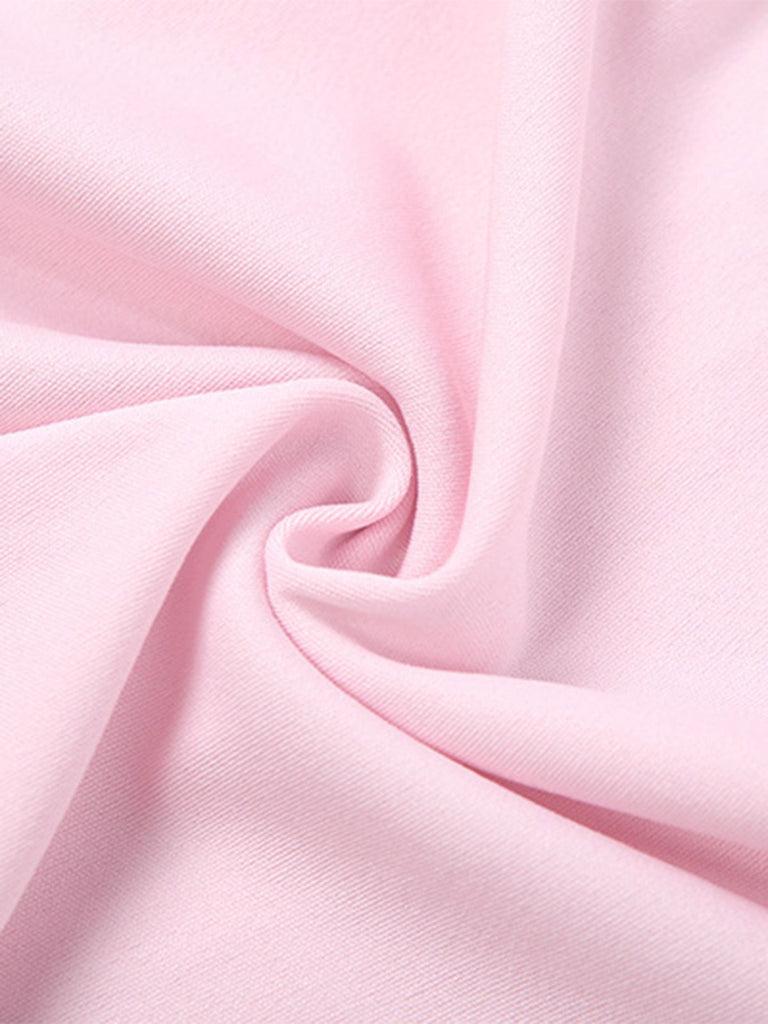 Haut uni moulant sans bretelles en peluche des années 1980