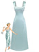 Robe maxi satin bretelles larges strass 1930s