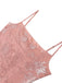 Rose Jacquard Satin Halter Moulante Robe Années 1960 4