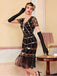 Robe Flapper Paillettes Perles Franges Année 1920