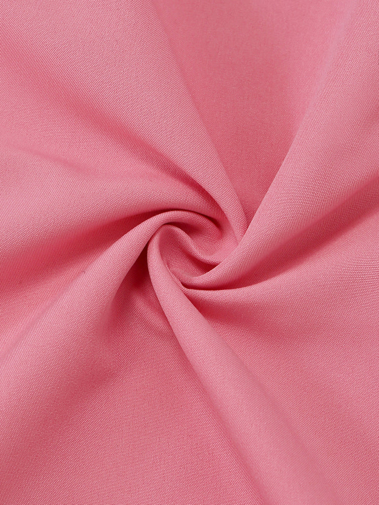 Rose Bustier Nœud Robe Midi Années 1940 6