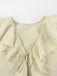 2PCS Beige Volant à Lacets Cardigan & Short Set Années 1940 6
