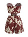 2 Pièces Tropical Floral Imprimé Bustier & Short Ensemble Années 1930 9