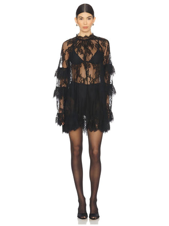 Transparent Dentelle Transparent Slip Robe Années 1930 4