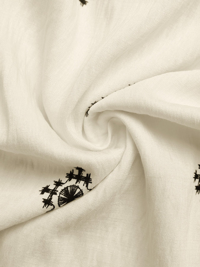 Robe Beige Bohème à Bretelles Larges et Fronces Années '70 6
