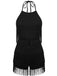 Combishort Halter à Franges Dos Nu Années 1960 7
