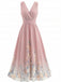 Robe Midi Sans Manches Col V à Fleurs Années '40 5