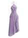 Robe Longue Halter à Volants Plissés et Fente Années '30 2