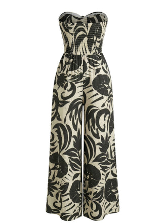 Combinaison Boho Bustier à Imprimé Irrégulier Années '70 8
