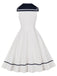 Robe Sailor Rouge Nœud Sleeveless Évasé Années 1950 7