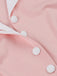 Robe Évasée à Carreaux Fraise Colorblock Col Revers Années 1950 4
