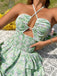 Robe Petites Fleurs Floral Découpé Ombrelle Années 1960 5