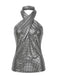Tops Croisé Dos Nu Métallique Pailleté Années 1960 5